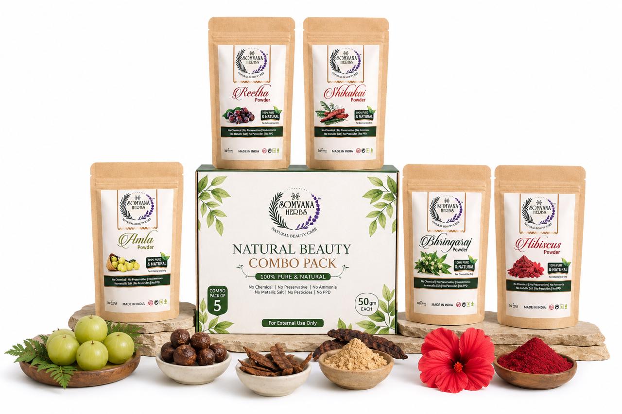 Somvana Herbs Herbal Hair Care Combo pack